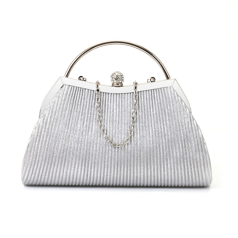 folded metal diamond-studded handbag wedding clutch bag - MERGE.DAY.1.FREESTYLE