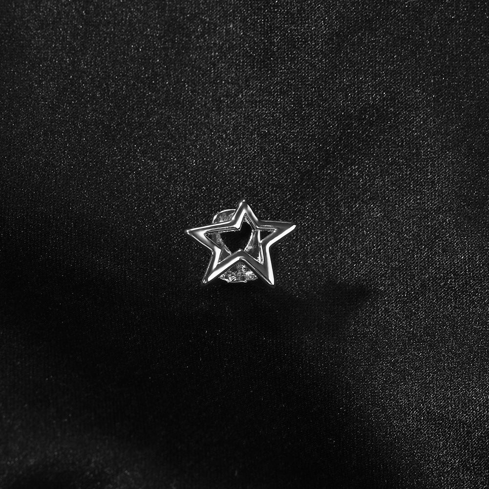 Hip-hop niche design hollow five-pointed star braces - MERGE.DAY.1.FREESTYLE