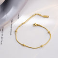 Stainless steel simple round bead bracelet - MERGE.DAY.1.FREESTYLE
