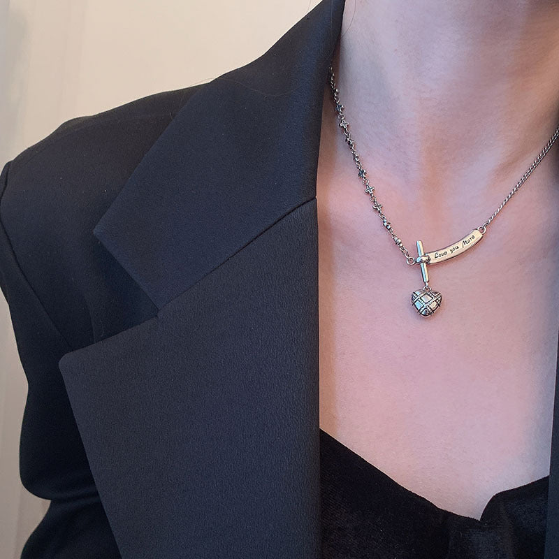 Love cross necklace women's personality hip hop clavicle necklace - MERGE.DAY.1.FREESTYLE
