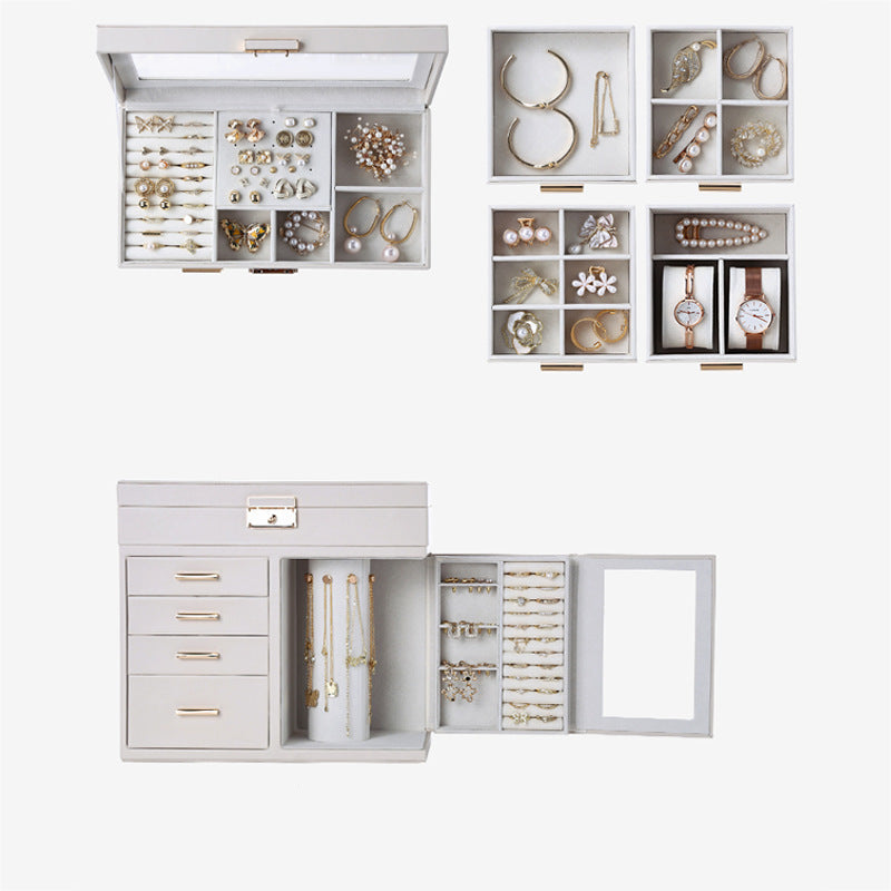 Transparent window leather jewelry armoire - MERGE.DAY.1.FREESTYLE
