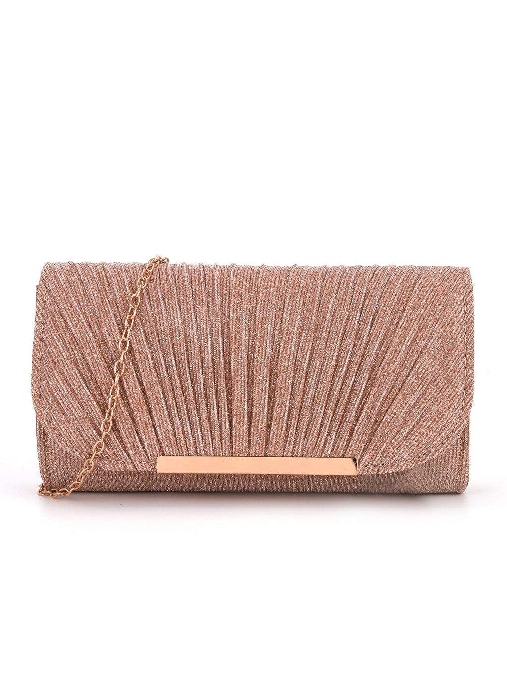 Pleated high sewing round bottom hand-held evening bag - MERGE.DAY.1.FREESTYLE