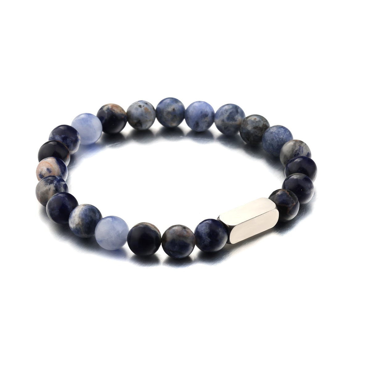 Stainless steel engraved beaded bracelet - MERGE.DAY.1.FREESTYLE