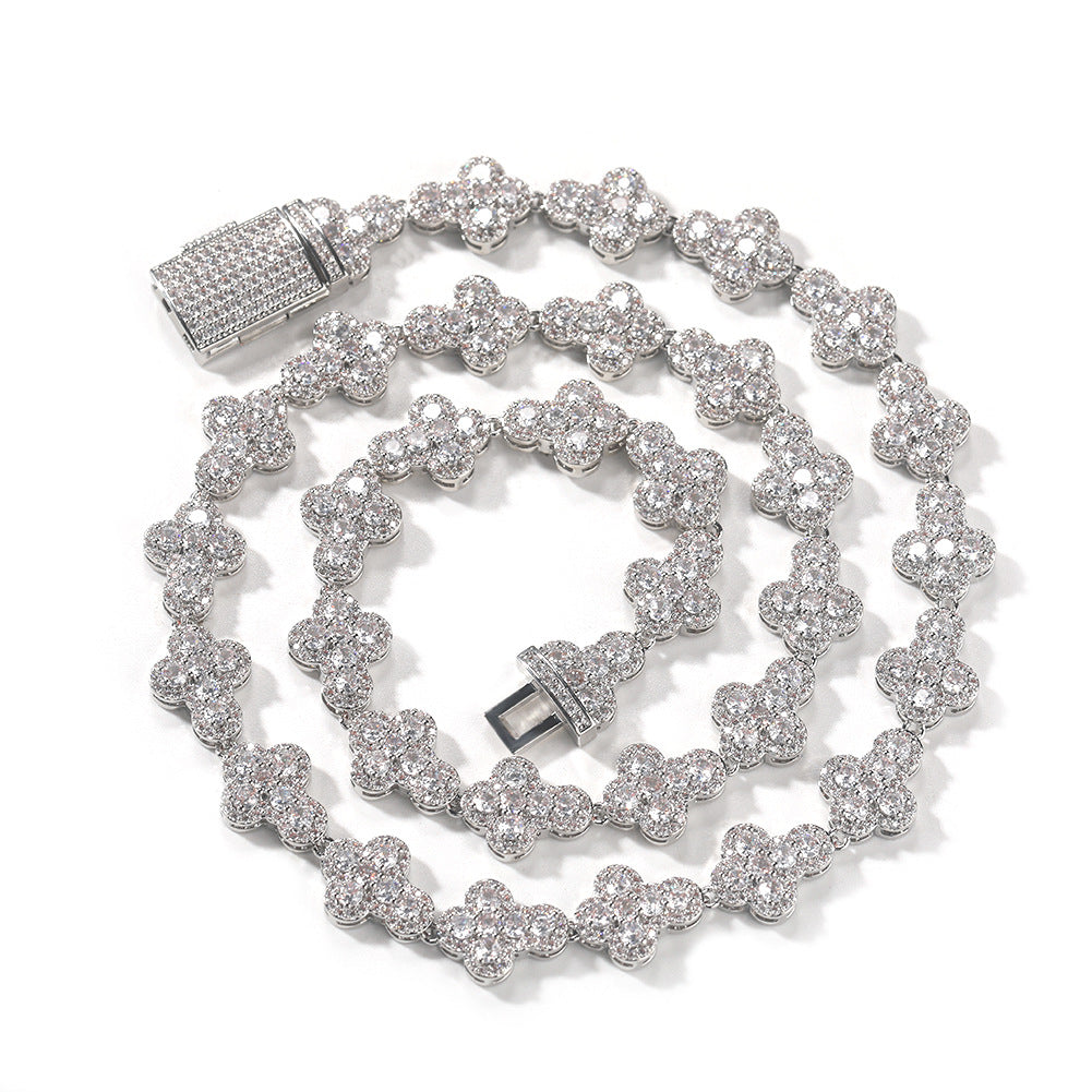 diamond necklace cross moissanite chain - MERGE.DAY.1.FREESTYLE