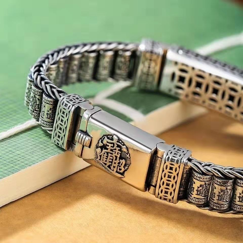 Brave troops silver rotating bead bracelet - MERGE.DAY.1.FREESTYLE