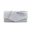 Pleated lace women's bag, solid color Clutch handbag - MERGE.DAY.1.FREESTYLE