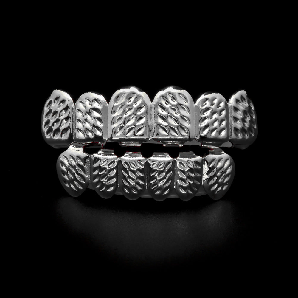 Hip-hop polished braces with gold electroplating - MERGE.DAY.1.FREESTYLE