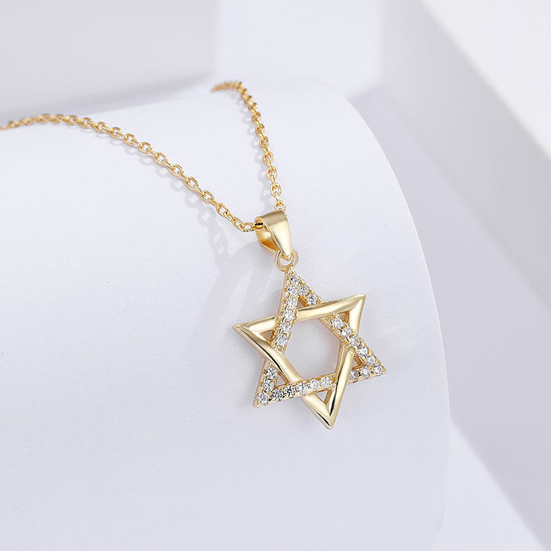 star of david necklace S925 silver pendant - MERGE.DAY.1.FREESTYLE