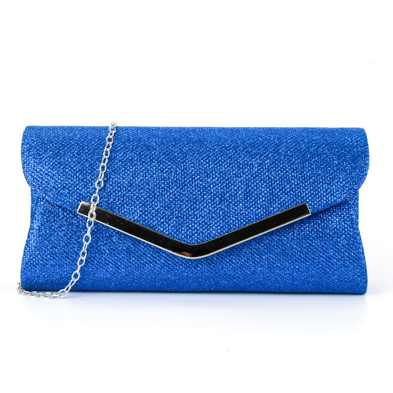 V-shaped metal strip flashing fashion evening bag - MERGE.DAY.1.FREESTYLE