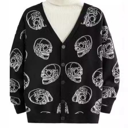 Halloween knitted cardigan sweater - MERGE.DAY.1.FREESTYLE
