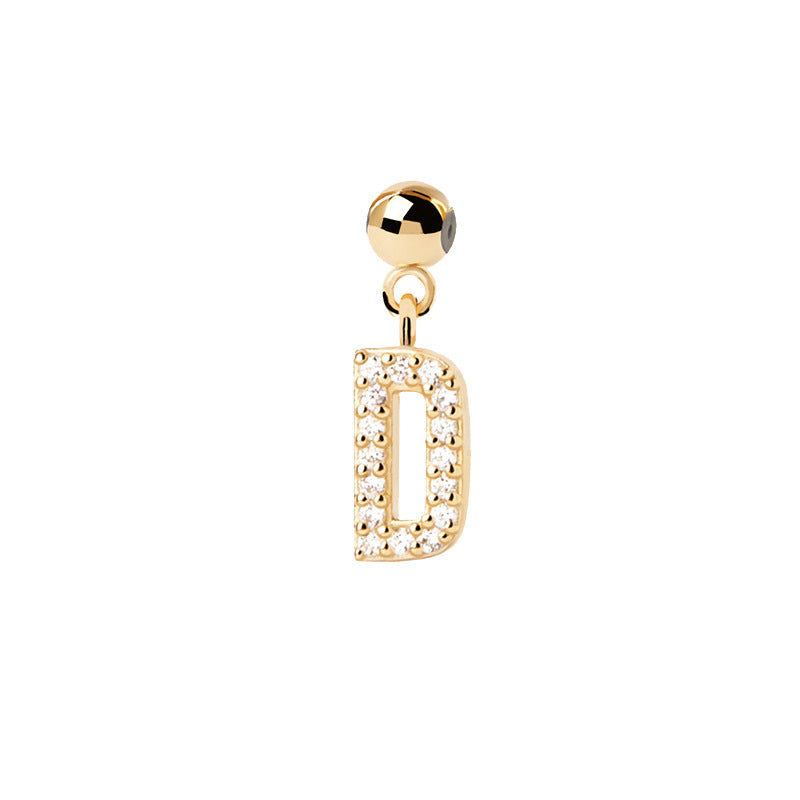 Letter full diamond DIY necklace clavicle chain - MERGE.DAY.1.FREESTYLE