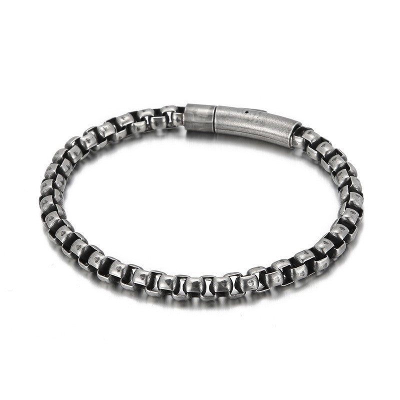 Stainless steel square pearl bracelet - MERGE.DAY.1.FREESTYLE