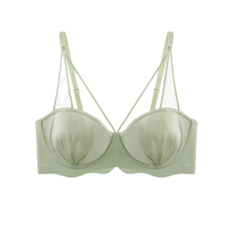 Thin Bra for Women with Large Busts, Designed for Smaller Busts, Featuring Soft Underwire for Lift and Shaping, Seamless Bra for Side Support and Minimizing Appearance of Large Busts