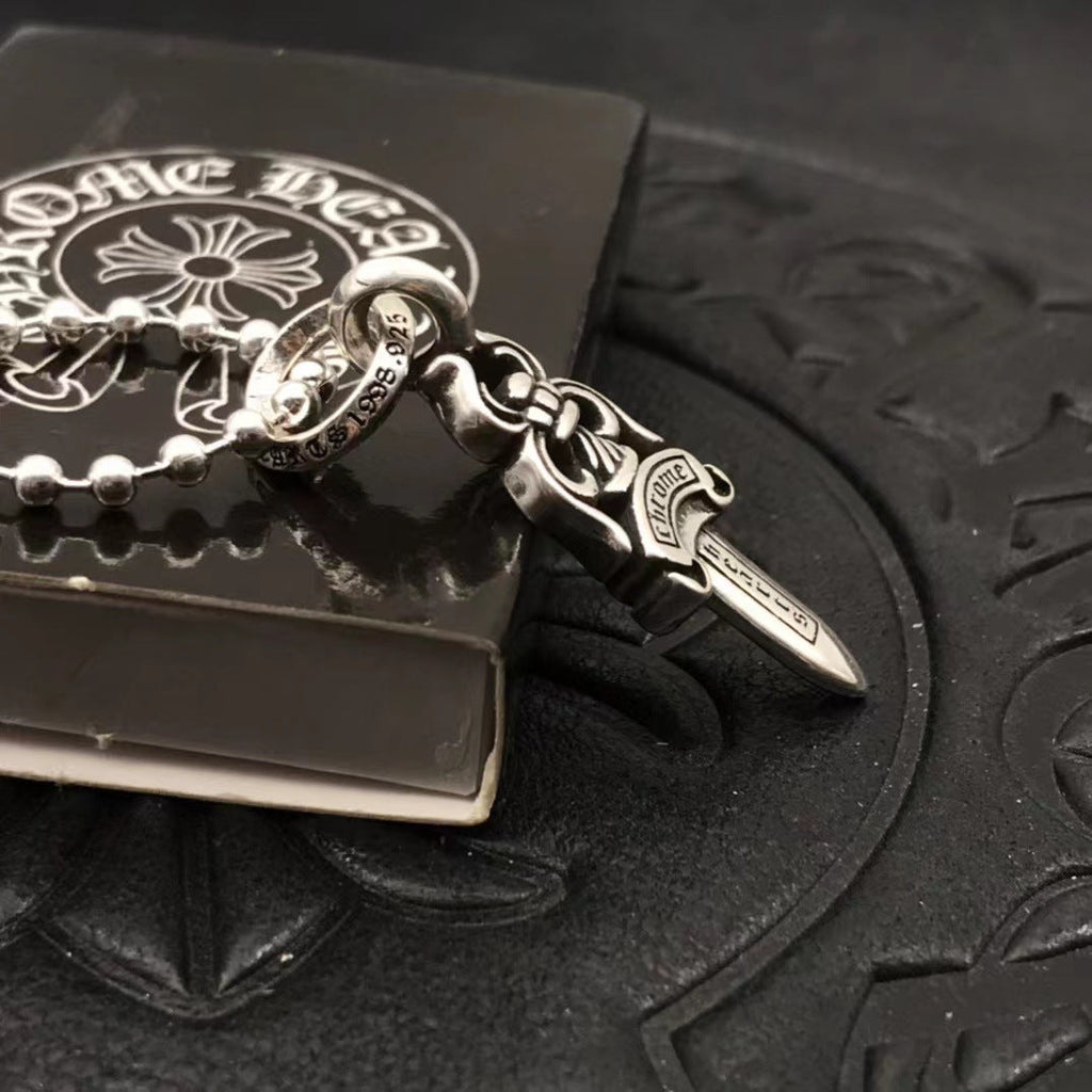 Small Retro Dagger Necklace - MERGE.DAY.1.FREESTYLE