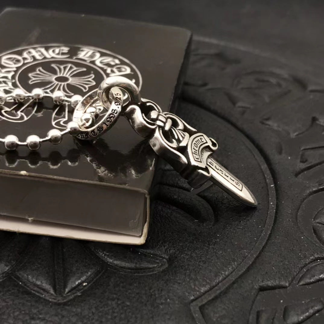 Small Retro Dagger Necklace - MERGE.DAY.1.FREESTYLE
