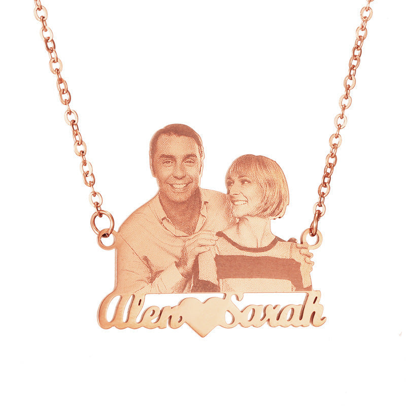 Custom Photo Necklace Picture Pendant Name Memory Jewelry - MERGE.DAY.1.FREESTYLE
