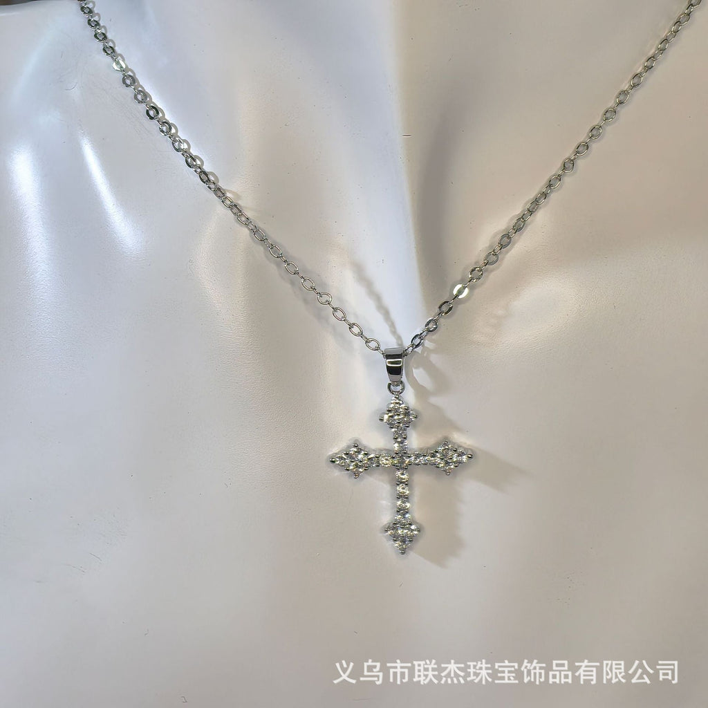 Diamond Cross Hip-Hop Necklace - MERGE.DAY.1.FREESTYLE