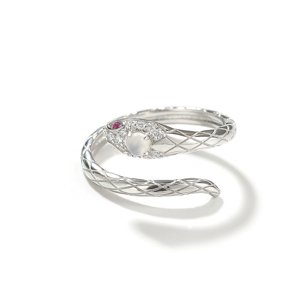 Zircon snake open ring - MERGE.DAY.1.FREESTYLE