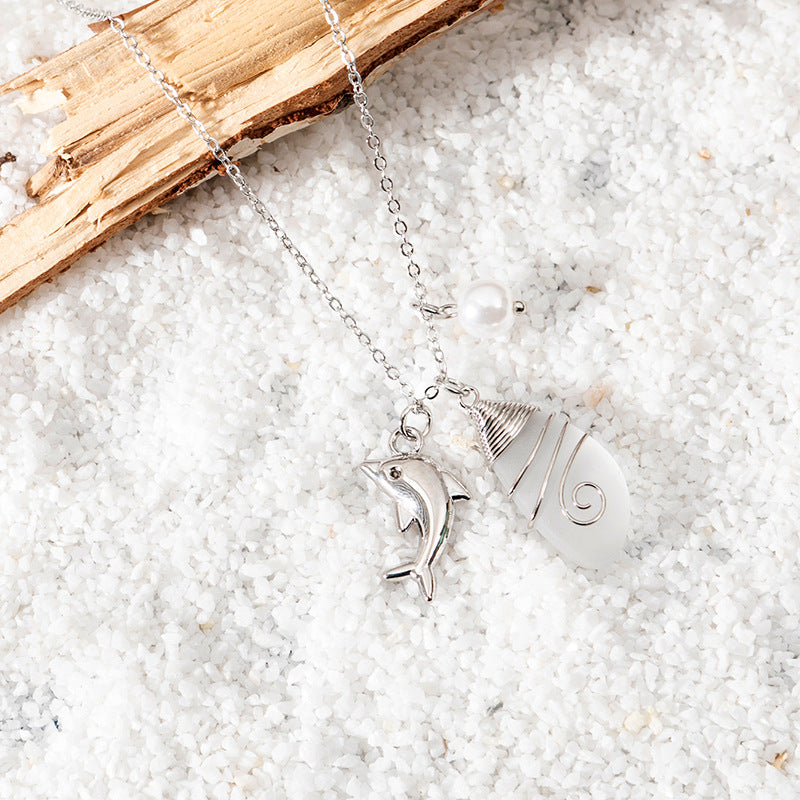 sea glass necklace - MERGE.DAY.1.FREESTYLE