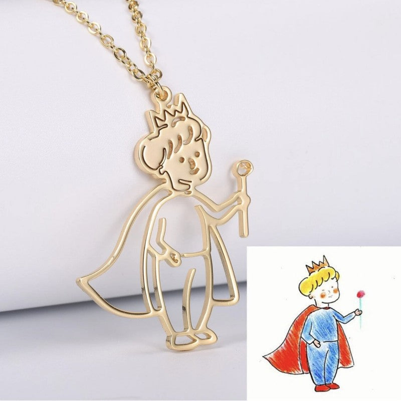 Actual Kids Drawing Necklace Art Gift Customized Personalized Necklace Children Artwork Necklace - MERGE.DAY.1.FREESTYLE
