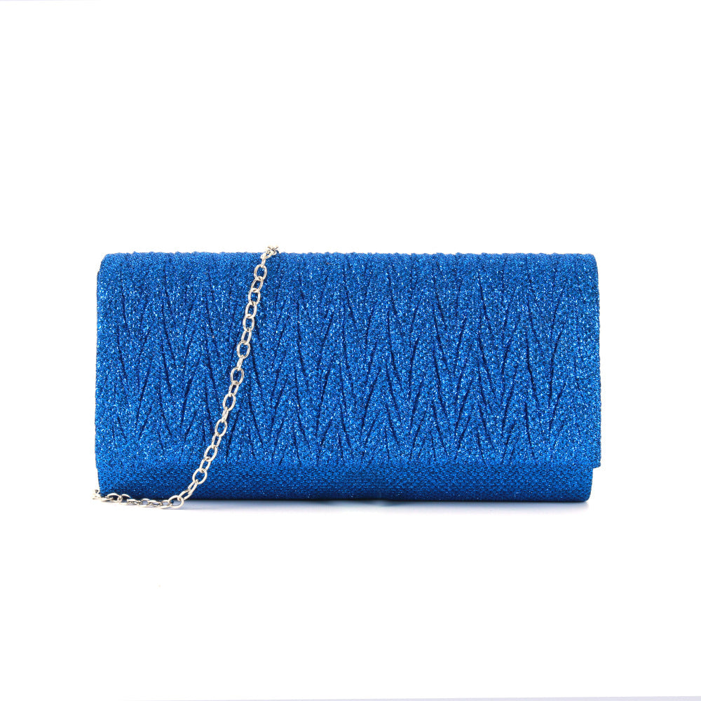 Fantasy shiny pleated clutch bag - MERGE.DAY.1.FREESTYLE