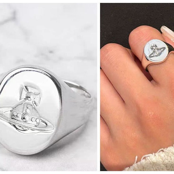 Concave Planet Oval Ring - MERGE.DAY.1.FREESTYLE