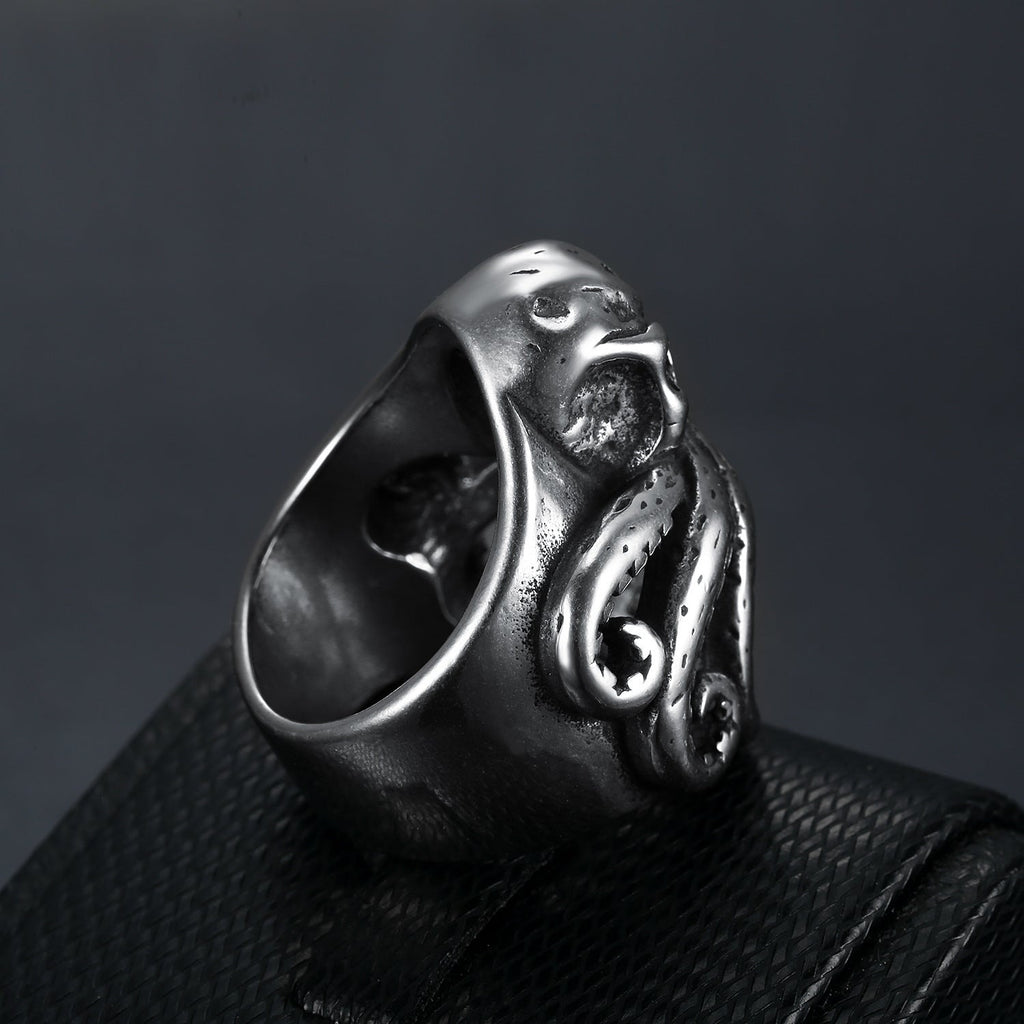Pirate octopus tentacle punk style ring - MERGE.DAY.1.FREESTYLE