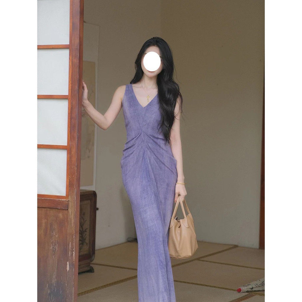 Summer New Chinese Style High-end Linen Sleeveless Dress - MERGE.DAY.1.FREESTYLE