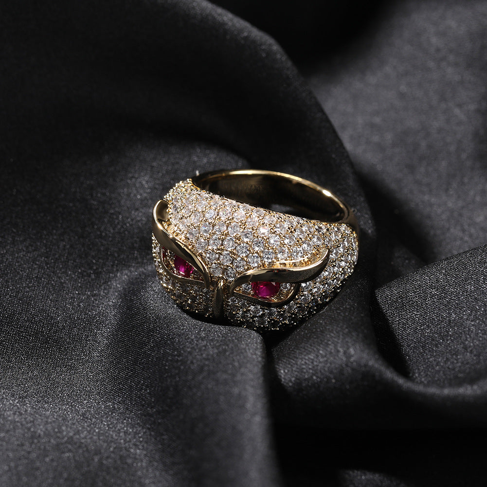 Hip-hop creative owl zircon-encrusted ring - MERGE.DAY.1.FREESTYLE
