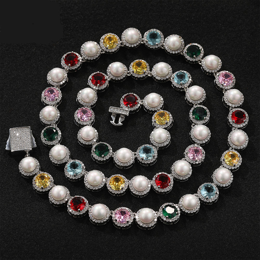 Creative multicolored pearl necklace - MERGE.DAY.1.FREESTYLE