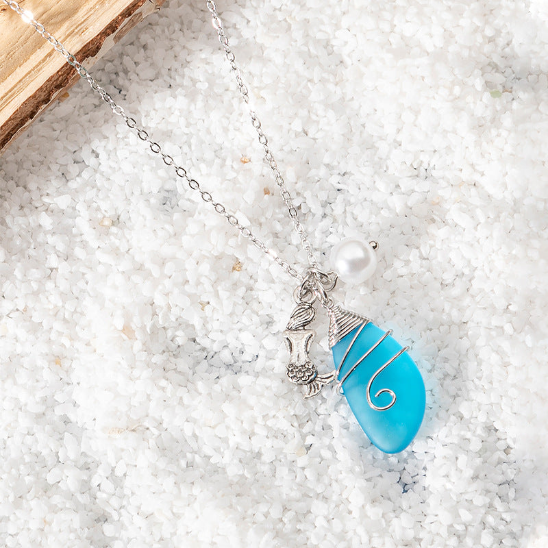 sea glass necklace - MERGE.DAY.1.FREESTYLE