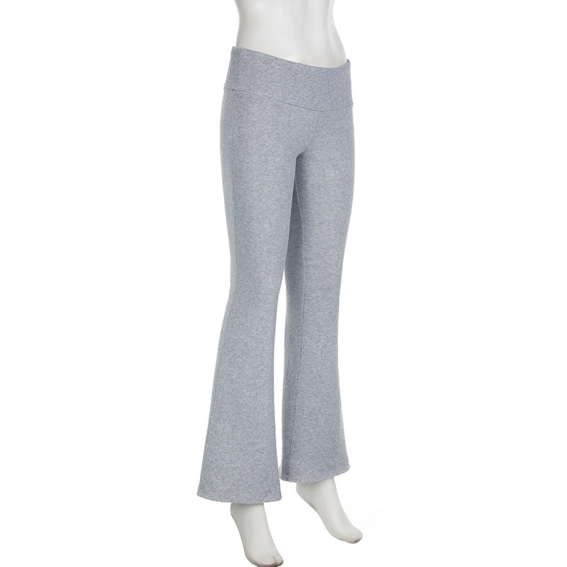 Low Rise Pants Women Slim Fitness Leggings Sweatpants - MERGE.DAY.1.FREESTYLE
