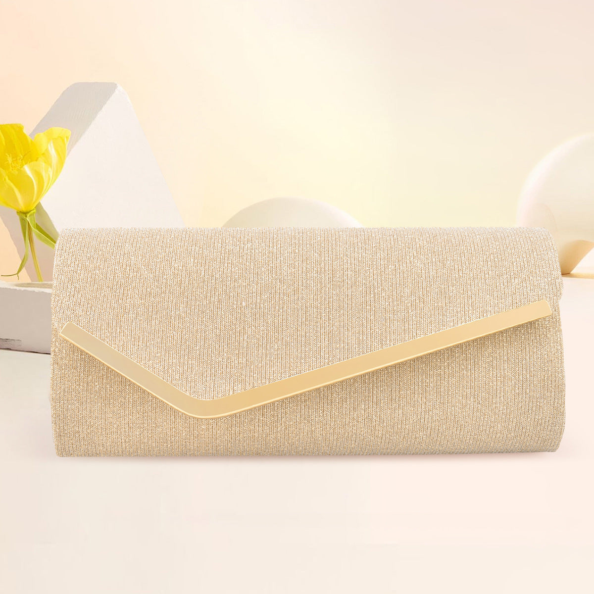 Round bottom metal flap versatile cosmetic bag - MERGE.DAY.1.FREESTYLE