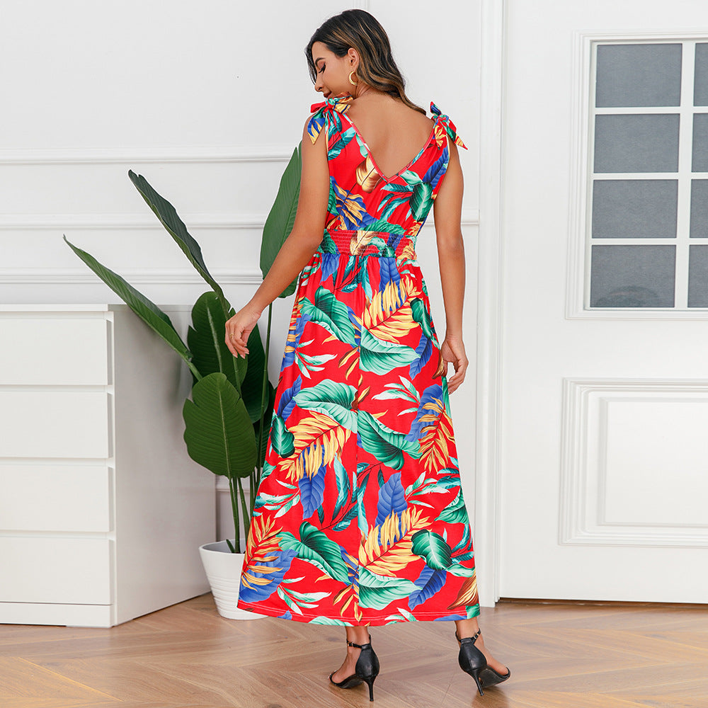 Hawaiian Beach Dress Summer Print Long Skirt Women's Dress - MERGE.DAY.1.FREESTYLE