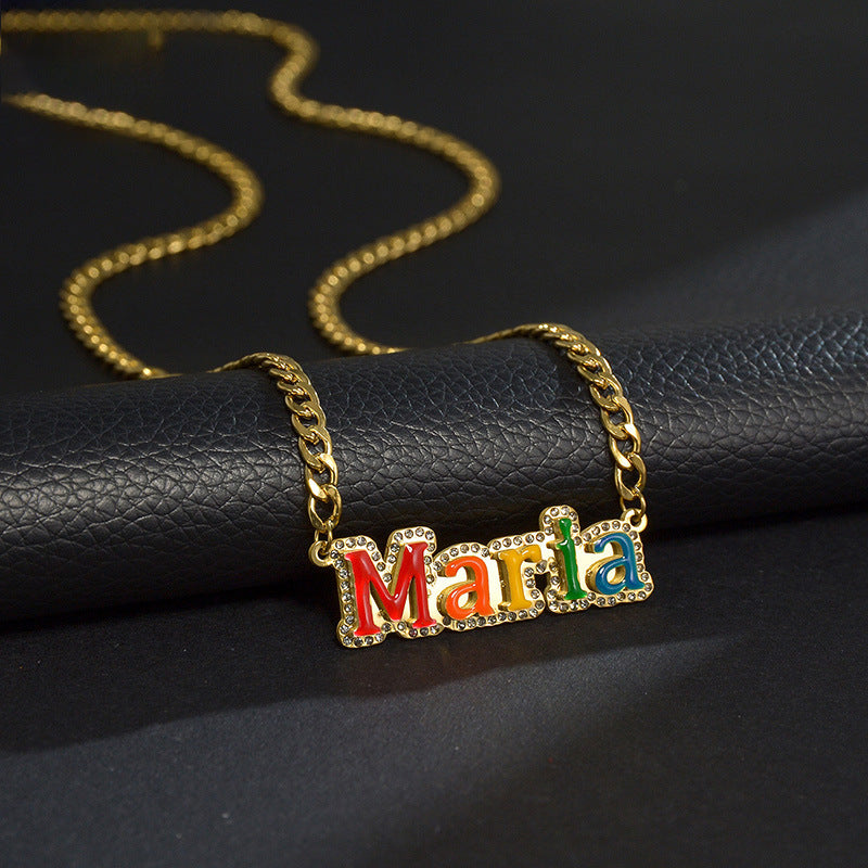 Welding dripping name necklace - MERGE.DAY.1.FREESTYLE