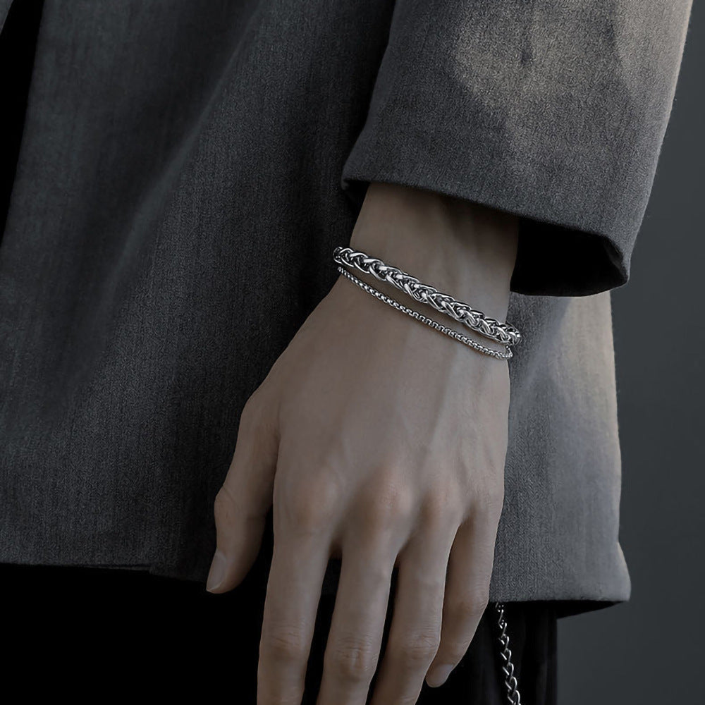 Stainless steel combination bracelet - MERGE.DAY.1.FREESTYLE