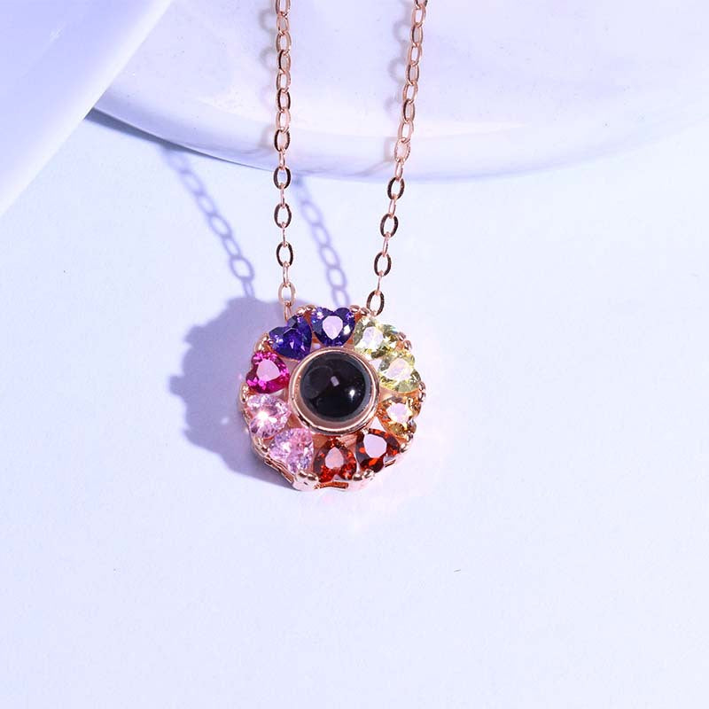 Colorful projection necklace girlfriend gift - MERGE.DAY.1.FREESTYLE