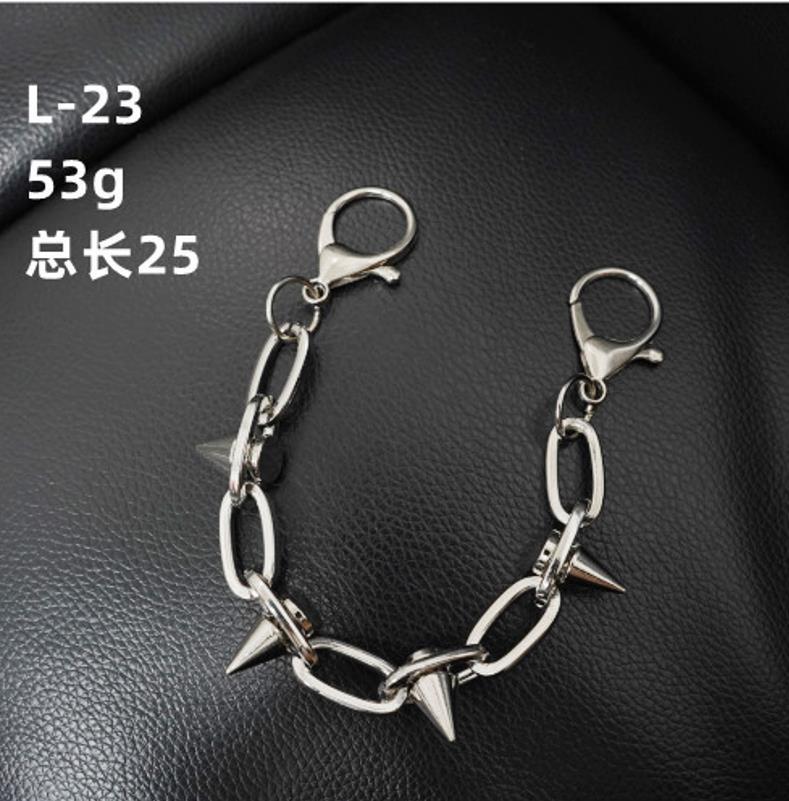 Hole shoe chain cool punk dark multi-layer shoe buckle rivet pearl shoe chain - MERGE.DAY.1.FREESTYLE