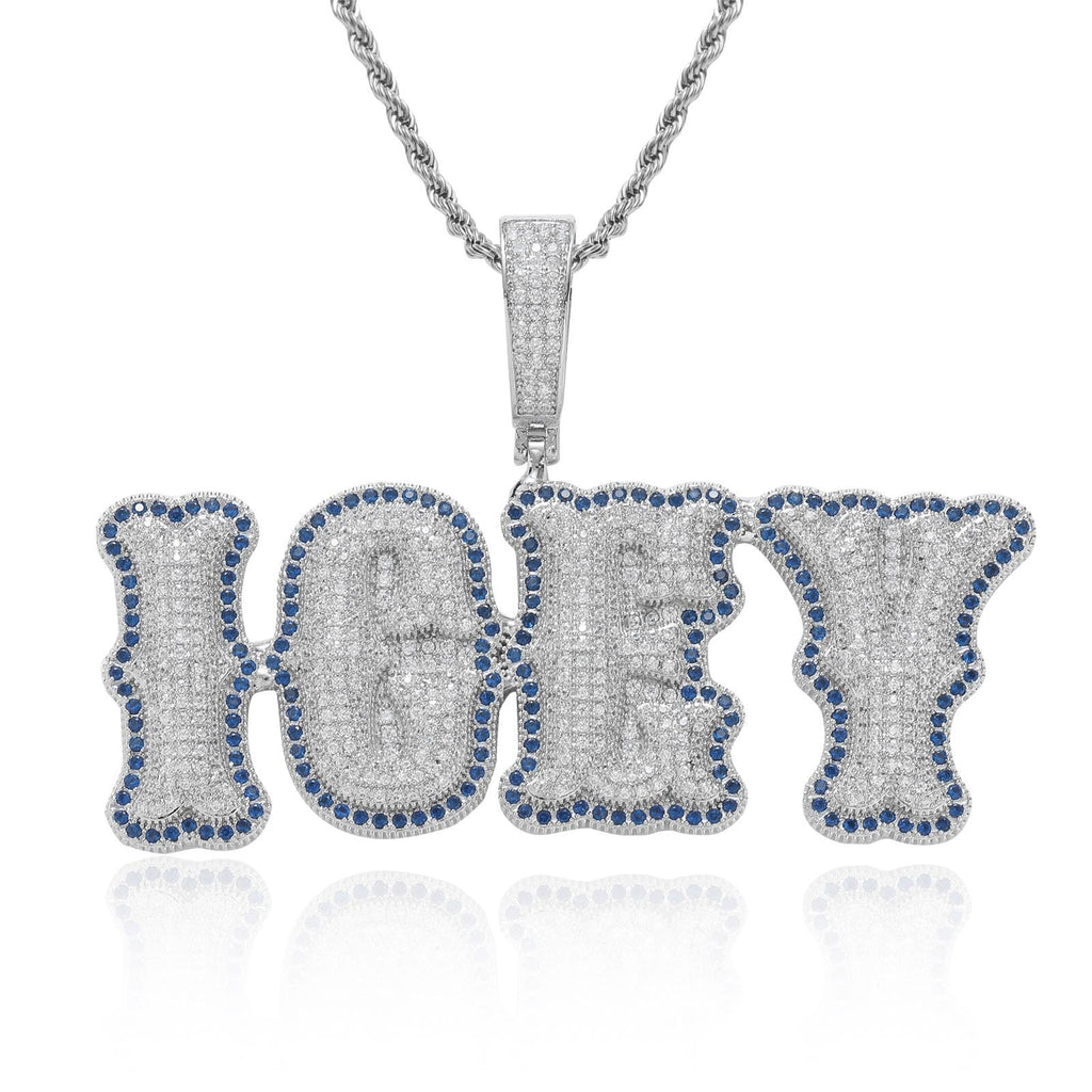 Bone joint name necklace private custom hip-hop pendant - MERGE.DAY.1.FREESTYLE