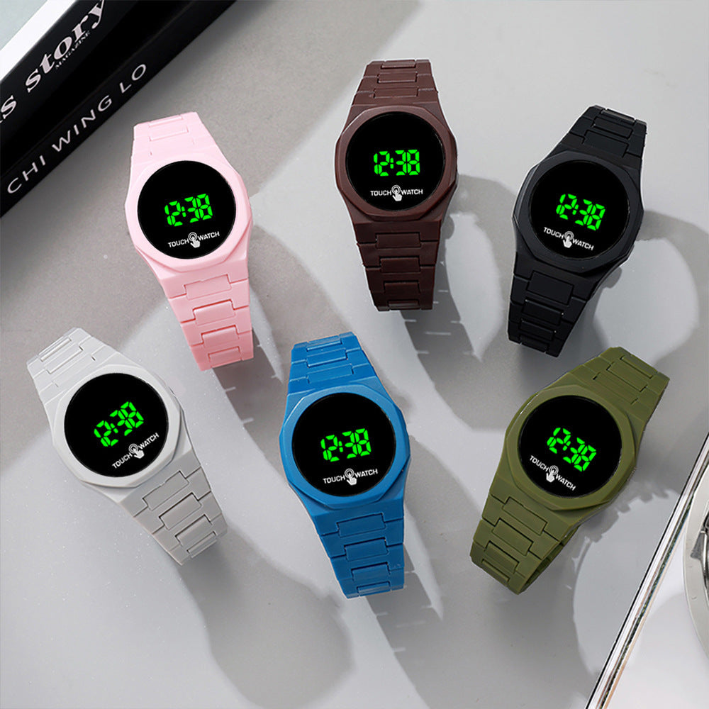 LED plastic covers and butterfly buckle watches for men and women. - MERGE.DAY.1.FREESTYLE
