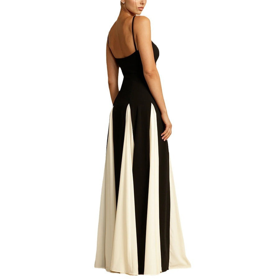 Sling contrast color dress - MERGE.DAY.1.FREESTYLE