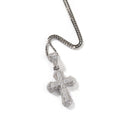 Gold-plated, diamond-encrusted mini cross necklace - MERGE.DAY.1.FREESTYLE
