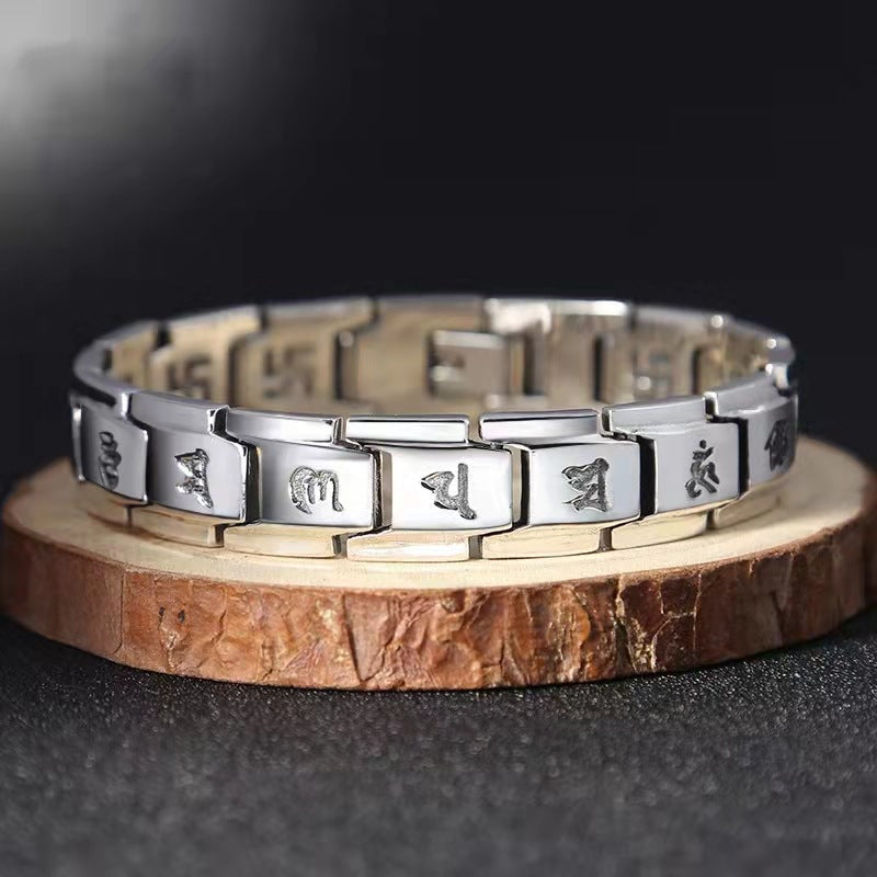 Simple and domineering six-syllable mantra bracelet - MERGE.DAY.1.FREESTYLE
