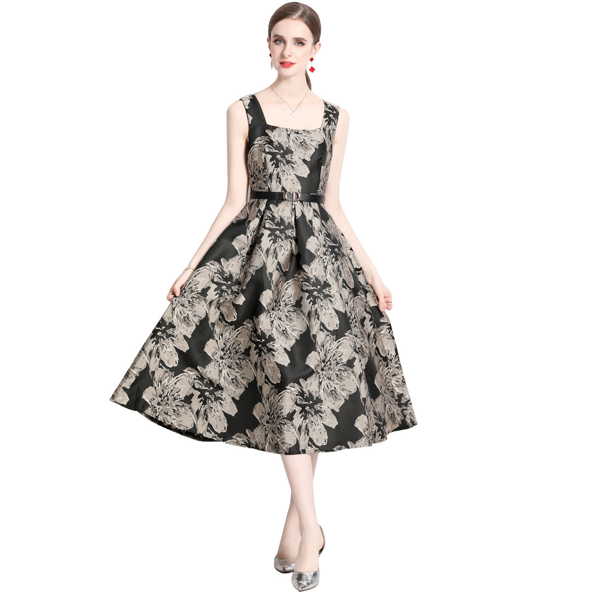 Summer sleeveless floral dress - MERGE.DAY.1.FREESTYLE