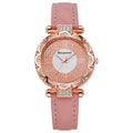 Korean-style quartz watch with a simple leather strap. - MERGE.DAY.1.FREESTYLE