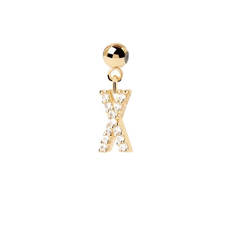 Letter full diamond DIY necklace clavicle chain - MERGE.DAY.1.FREESTYLE