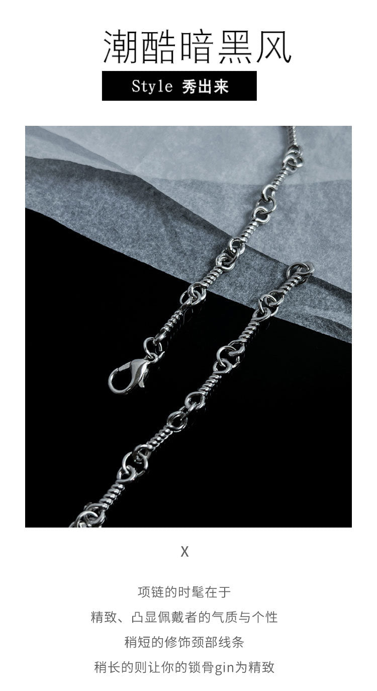 Double Cross Diamond Necklace Hip Hop Pendant - MERGE.DAY.1.FREESTYLE