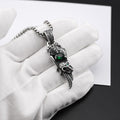 Vintage feather crown skull necklace - MERGE.DAY.1.FREESTYLE