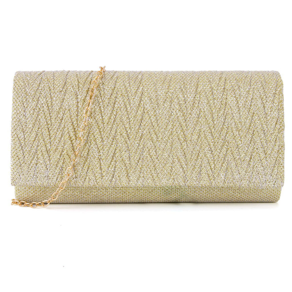 Fantasy shiny pleated clutch bag - MERGE.DAY.1.FREESTYLE