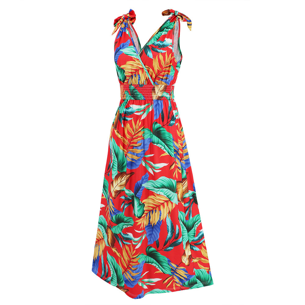 Hawaiian Beach Dress Summer Print Long Skirt Women's Dress - MERGE.DAY.1.FREESTYLE